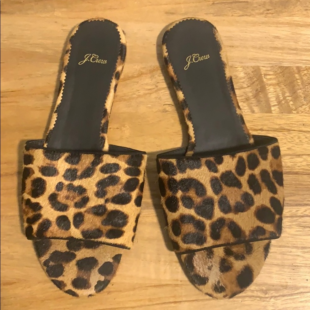 Jcrew calf hair flat sandals - Picture 2 of 4